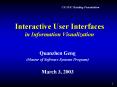 Interactive User Interfaces in Information Visualization PowerPoint PPT Presentation