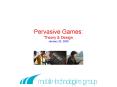 Pervasive Games: Theory PowerPoint PPT Presentation