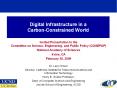 Digital Infrastructure in a Carbon-Constrained World PowerPoint PPT Presentation
