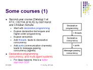 Some courses (1)