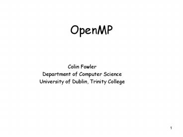 OpenMP