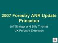 2007 Forestry ANR Update Princeton PowerPoint PPT Presentation