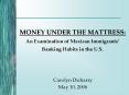 MONEY UNDER THE MATTRESS: An Examination of Mexican Immigrants Banking Habits in the U.S. PowerPoint PPT Presentation