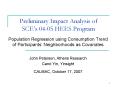 Preliminary Impact Analysis of SCEs 0405 HEES Program PowerPoint PPT Presentation
