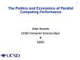 The Politics and Economics of Parallel Computing Performance PowerPoint PPT Presentation