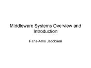 Middleware Systems Overview and Introduction
