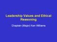 Leadership Values and Ethical Reasoning PowerPoint PPT Presentation