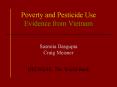 Poverty and Pesticide Use Evidence from Vietnam PowerPoint PPT Presentation