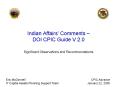 Indian Affairs Comments DOI CPIC Guide V 2.0 PowerPoint PPT Presentation