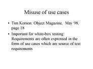 Misuse of use cases