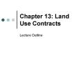 Chapter 13: Land Use Contracts PowerPoint PPT Presentation