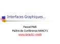 Interfaces Graphiques PowerPoint PPT Presentation
