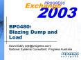 BP0480: Blazing Dump and Load PowerPoint PPT Presentation