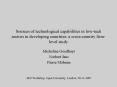 Sources of technological capabilities in lowtech sectors in developing countries: a crosscountry fir PowerPoint PPT Presentation