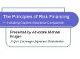 The Principles of Risk Financing Including Captive Insurance Companies PowerPoint PPT Presentation
