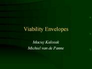 Viability Envelopes
