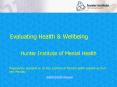 Evaluating Health PowerPoint PPT Presentation