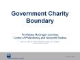 Government Charity Boundary PowerPoint PPT Presentation