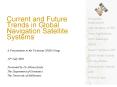 Current and Future Trends in Global Navigation Satellite Systems PowerPoint PPT Presentation