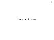 Forms Design