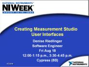 Creating Measurement Studio