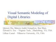 Visual Semantic Modeling of Digital Libraries
