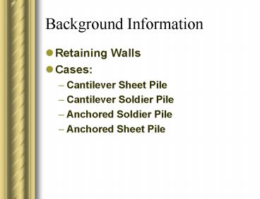 Background Information