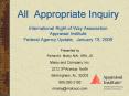 All Appropriate Inquiry International Right of Way Association Appraisal Institute Federal Agency Up PowerPoint PPT Presentation