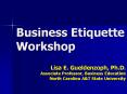 Business Etiquette Workshop PowerPoint PPT Presentation