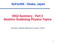 WG2 Summary Part 2 PowerPoint PPT Presentation