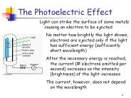 The Photoelectric Effect