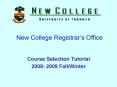 Course Selection Tutorial PowerPoint PPT Presentation