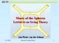 Lectures on String Theory PowerPoint PPT Presentation