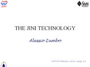 THE JINI TECHNOLOGY