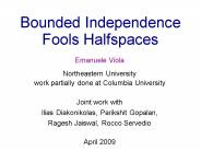 Bounded Independence Fools Halfspaces