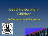 Lead Poisoning in Children