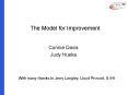 The Model for Improvement PowerPoint PPT Presentation
