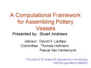 A Computational Framework for Assembling Pottery Vessels