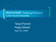 Microcredit: Reducing Poverty to Lower Income Inequality PowerPoint PPT Presentation