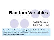 Random Variables
