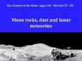 Moon rocks, dust and lunar meteorites PowerPoint PPT Presentation
