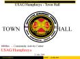 USAG Humphreys Town Hall PowerPoint PPT Presentation