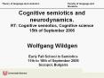 Cognitive semiotics and neurodynamics. RT: Cognitive semiotics, Cognitive science 15th of September 2006 PowerPoint PPT Presentation