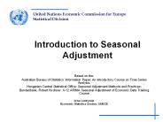 Introduction to Seasonal Adjustment
