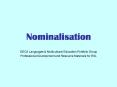 Nominalisation PowerPoint PPT Presentation