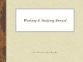 Working PowerPoint PPT Presentation