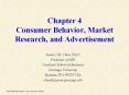 Chapter 4 Consumer Behavior, Market Research, and Advertisement PowerPoint PPT Presentation