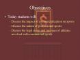 Objectives PowerPoint PPT Presentation