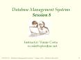 Database Management Systems Session 8 PowerPoint PPT Presentation