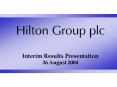 Interim Results Presentation 26 August 2004 PowerPoint PPT Presentation
